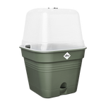 green basics growpot square allin1 15cm leaf green
